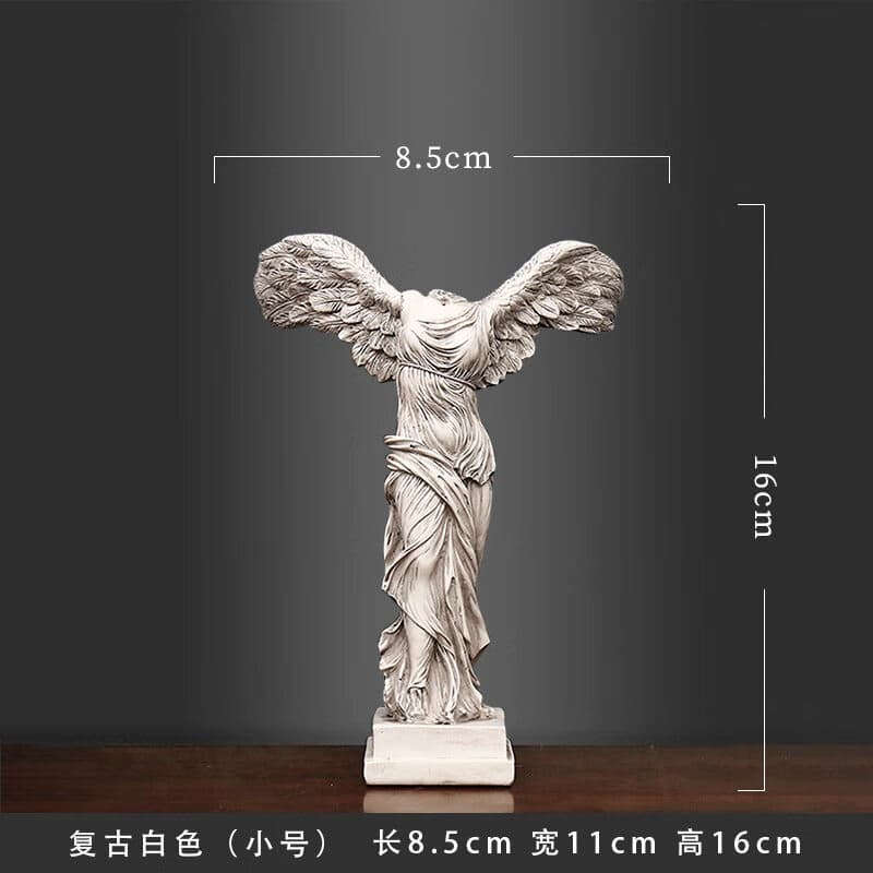 美式创意复古小摆件怀旧装饰家居客厅咖啡厅酒柜留声机模型艺术品 胜利女神