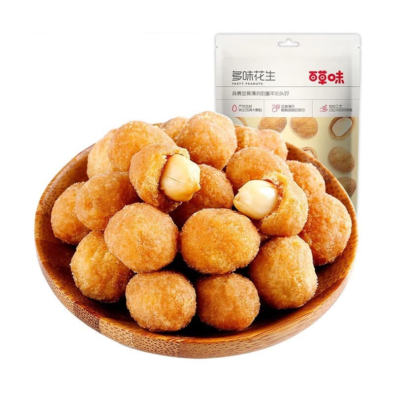 百草味多味花生小包装散装花生米零食小吃休闲食品五香怪味 210g