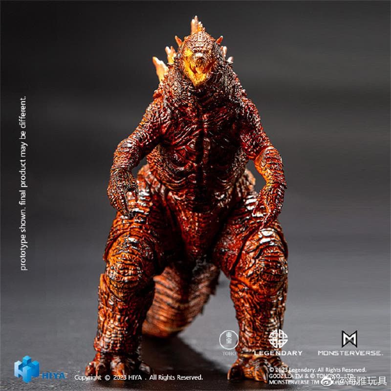 言诚模玩海雅 HIYA  哥斯拉大战金刚电影周边手办模型玩具  红莲哥斯拉
