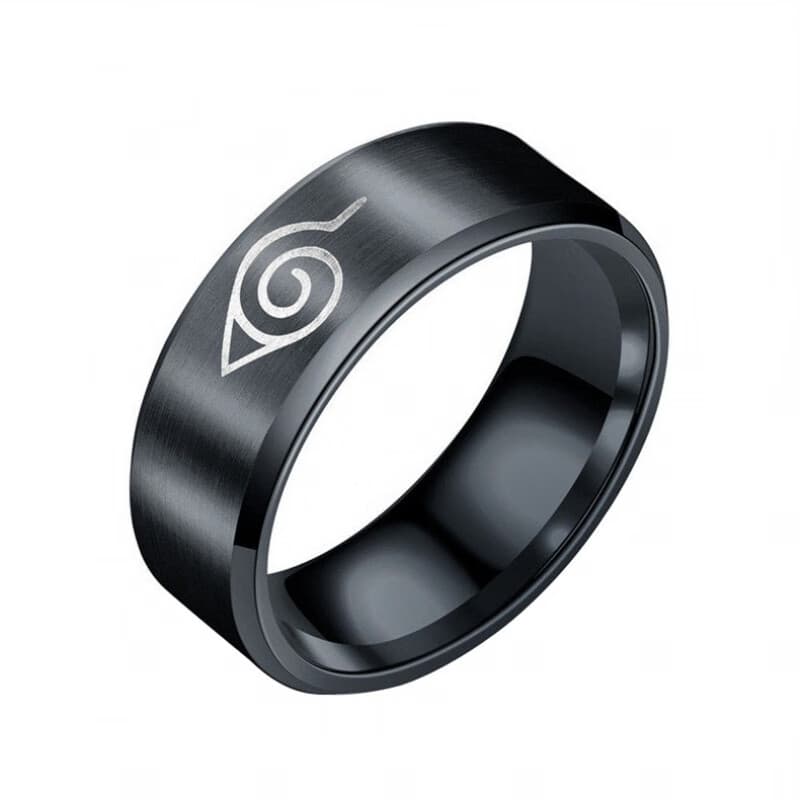 晓组织戒指 火影忍者不锈钢动漫男士钛钢指环日漫宇智波鼬情侣的 1 6