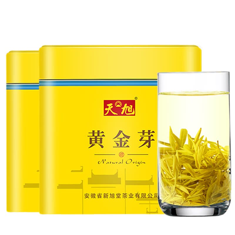 天旭茶叶绿茶安吉黄金芽白茶2025新茶明前春茶浓香特级茗茶方罐装250g