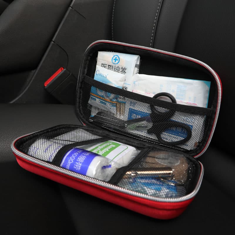 .急救包全套标准应急包三角巾人防战备便携包救援物资装备用品wj 红色