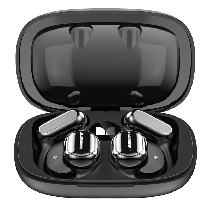 魔声（MONSTER）无线蓝牙耳机E18超长续航运动跑步挂耳式开放MH22156 魔声Open Free AC100 黑色