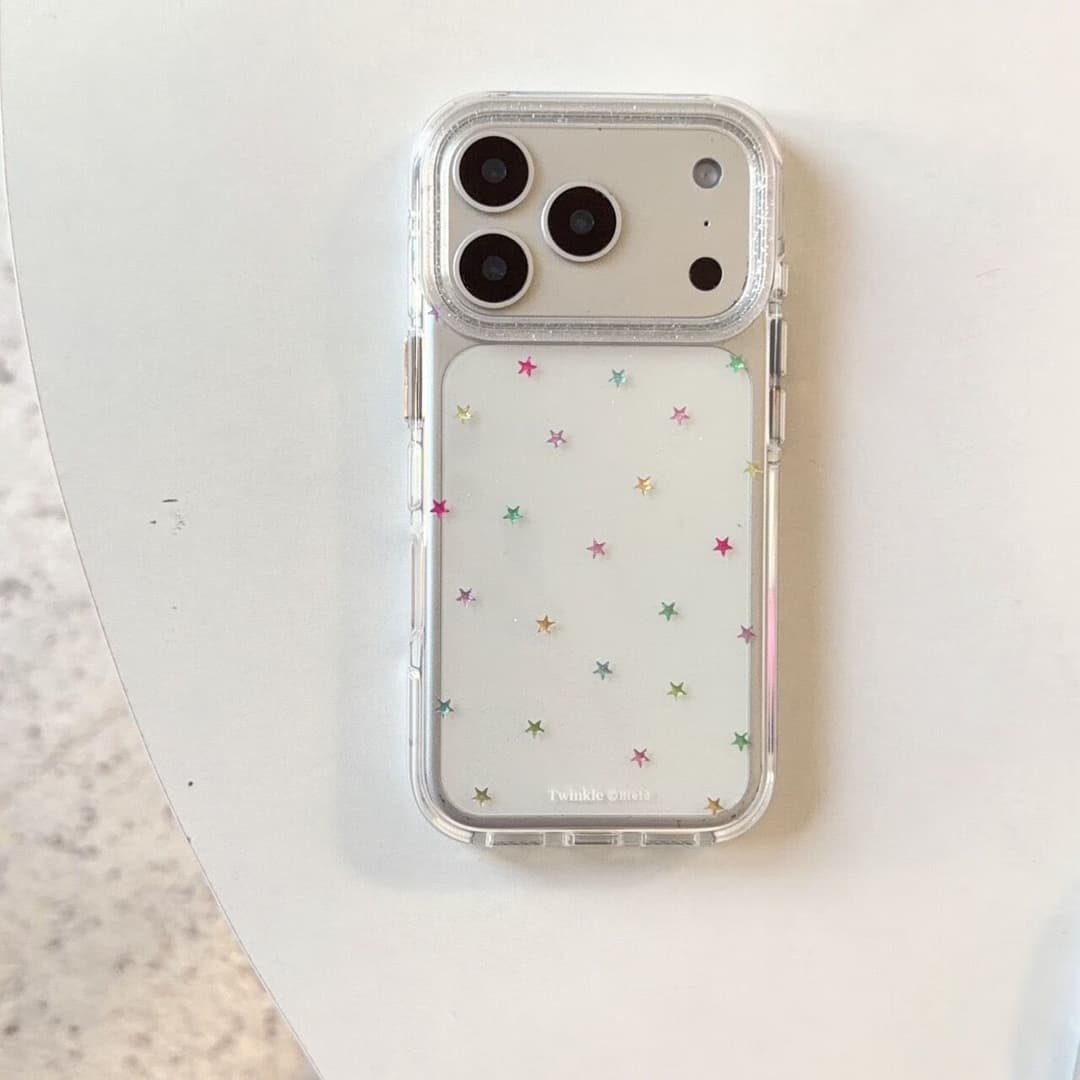 品优缔七彩小星星韩系ins风格适用苹果17promax手机壳新款iPhone16pro创 单壳 iphone 17 Pro Max