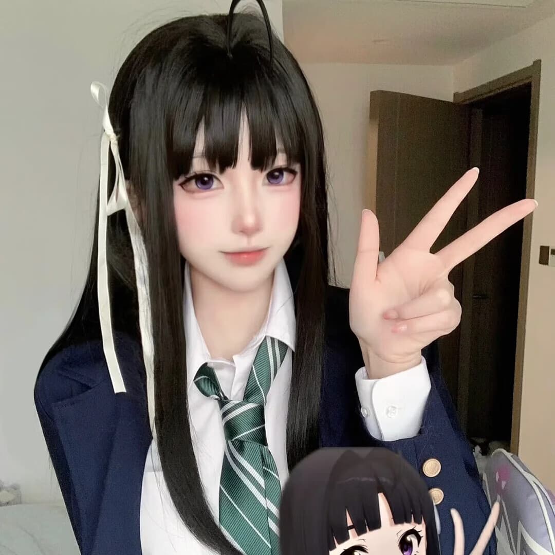 新烁玩具哭泣少女乐队cos服动漫井芹仁菜安和昴二次元动漫卡通周边 安和昂制服cos服+假发 L