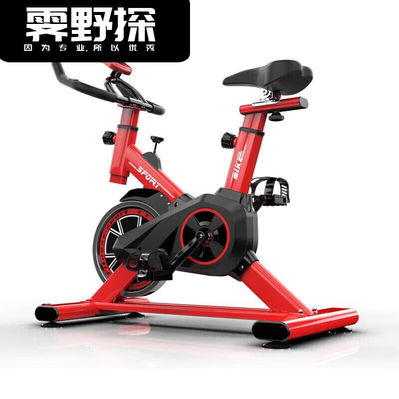 活力克斯儿童小型家用动感单车骑行健身车室内小朋友运动器 红色