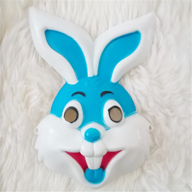 面具卡通动漫儿童面具 活动扮演玩具的 小兔子蓝色