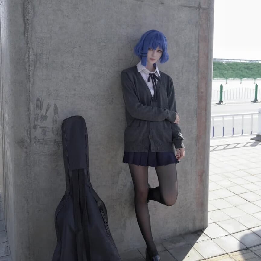 华可孤独摇滚cos服 山田凉cos服二次元全套卡通动漫周边角色扮演 单件毛衣 XL