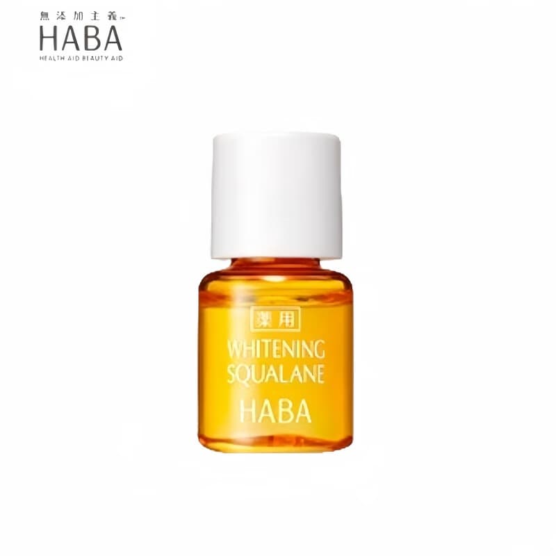 HABA鲨烷焕白护肤油15ml日本进口精华油保湿提亮敏感肌面部护理美容油 旅行装4ml