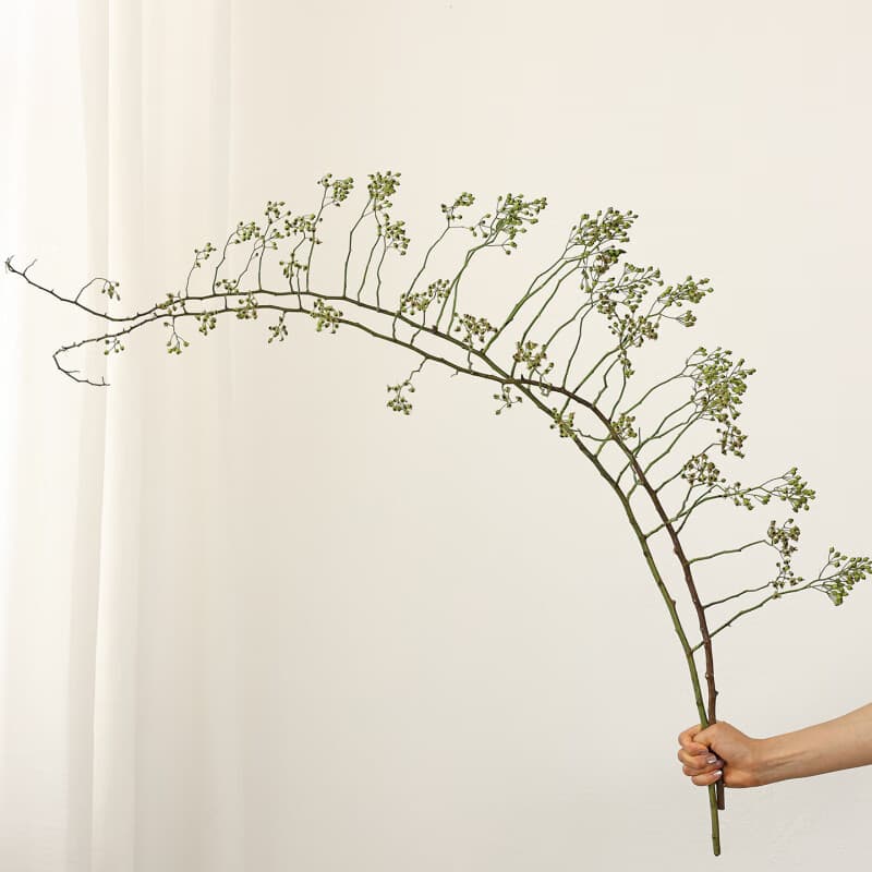 TMJD MISS干花感真花山归来鲜切侘寂风干乾花花束客厅摆设感真花 绿色山归来2支80-90cm鲜花