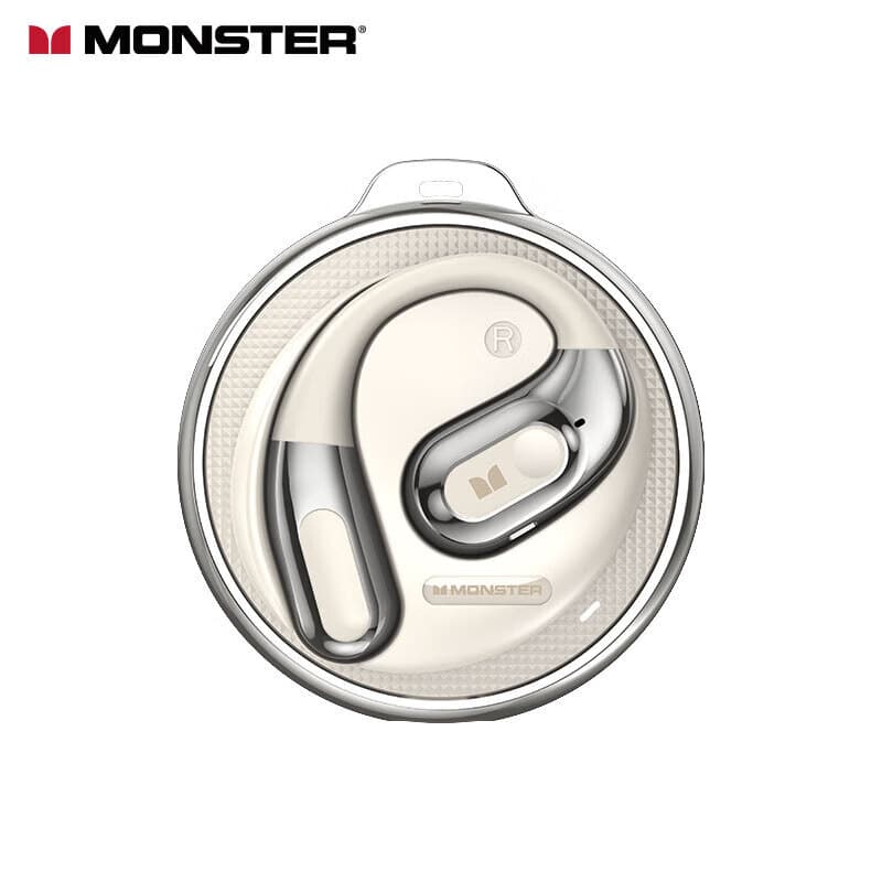 魔声2025新款AC330蓝牙耳机5.4挂耳式不入耳运动跑步通话降噪   流光金