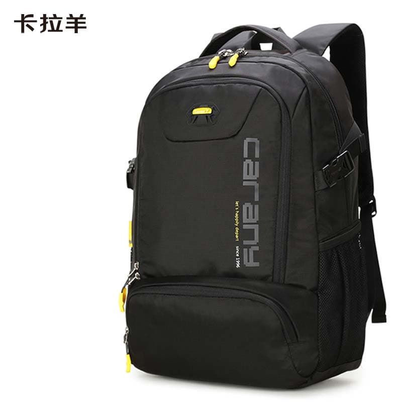卡拉羊减负书包初高中生大容量背包男大学生电脑包出游户外男双肩包