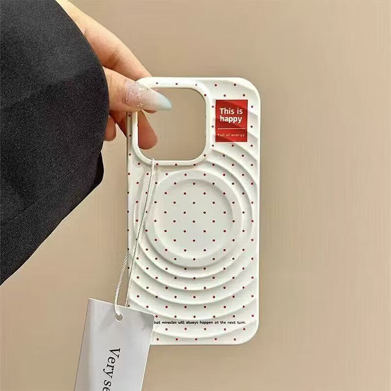 A英文小红点适用苹果16pro手机壳iPhone15Promax磁性14防摔13高级 白色 iPhone 11