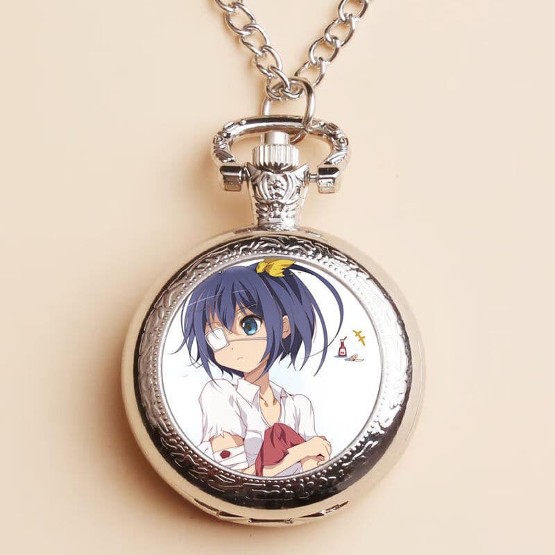 柯乐中二病也要谈恋爱周边怀表挂表小鸟游六花项链表二次元动漫卡通礼 夜光怀表-中二病13