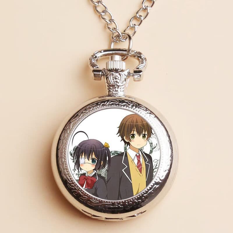 柯乐中二病也要谈恋爱周边怀表挂表小鸟游六花项链表二次元动漫卡通礼 夜光怀表-中二病14