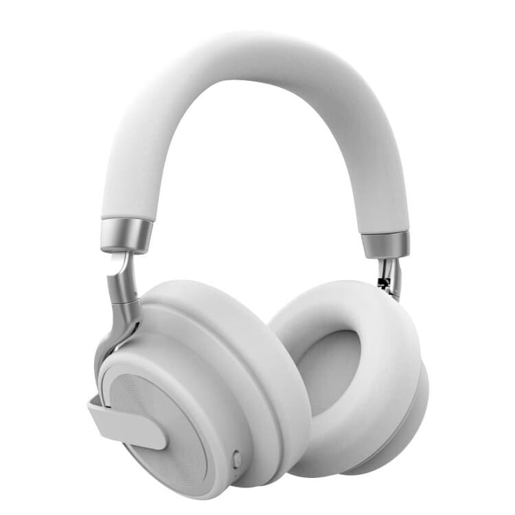 高音质无线蓝牙耳机 头戴式网课游戏耳机ANC降噪蓝牙耳麦超长续航 白色