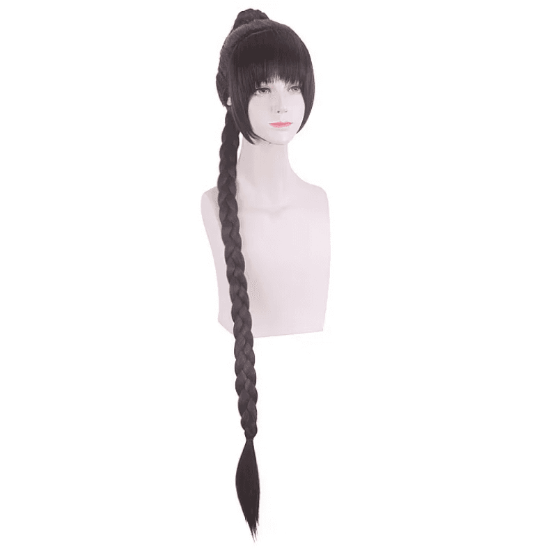 萌奇堡小舞cos服 斗罗大陆动画小舞黑兔战斗服装cosplay二次元卡通周边 假发+发网【辫子款】 S