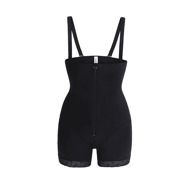 Leonisa塑身连体衣开档无袖收腹束腰提臀塑形美体衣女 黑色 M