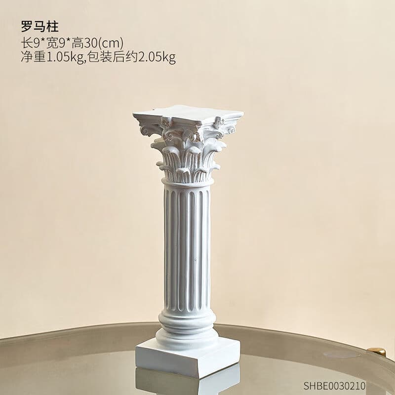 新古典罗马建筑模型摆件简约客厅电视柜酒柜玄关书房装饰品 罗马柱 摆件