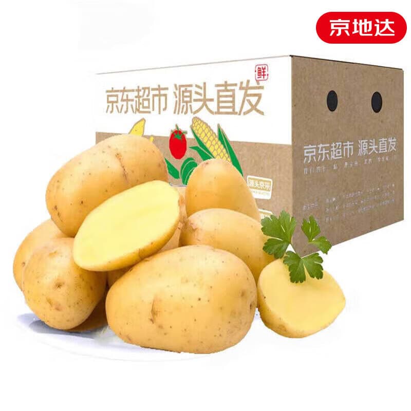 京地达2025新货山东黄心土豆净重5斤单果110克起 新鲜蔬菜 源头直发包邮