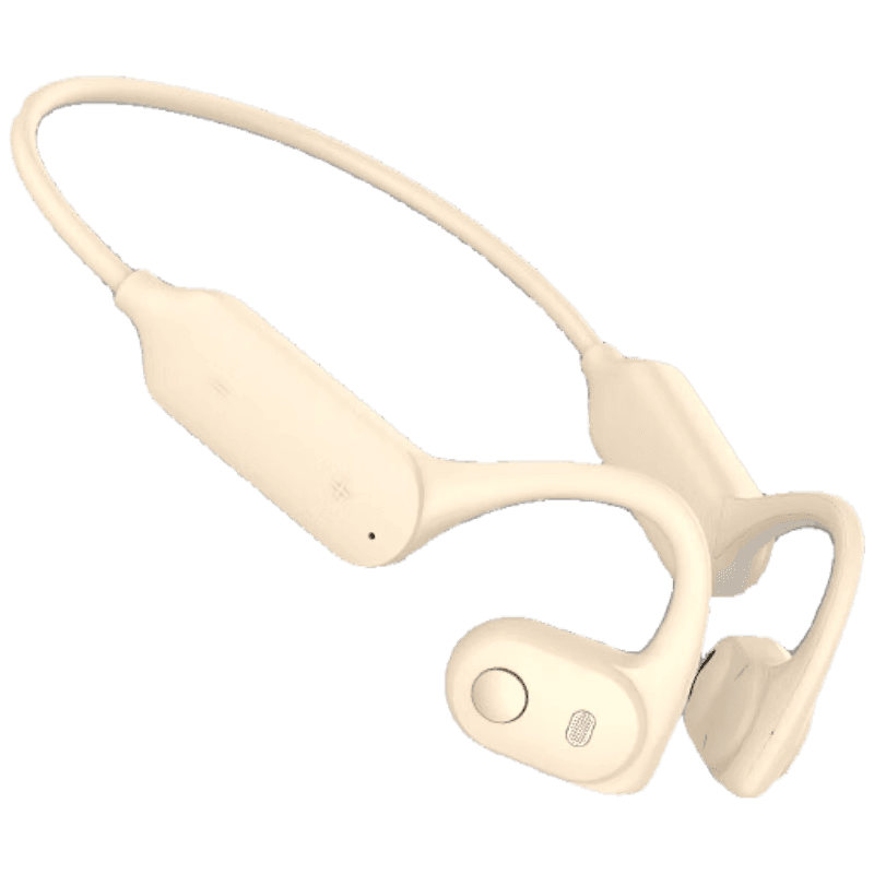 兰士顿AirWave 蓝牙耳机无线骨传导概念 运动跑步无线不入耳挂耳式骑行 BE10 晨曦白