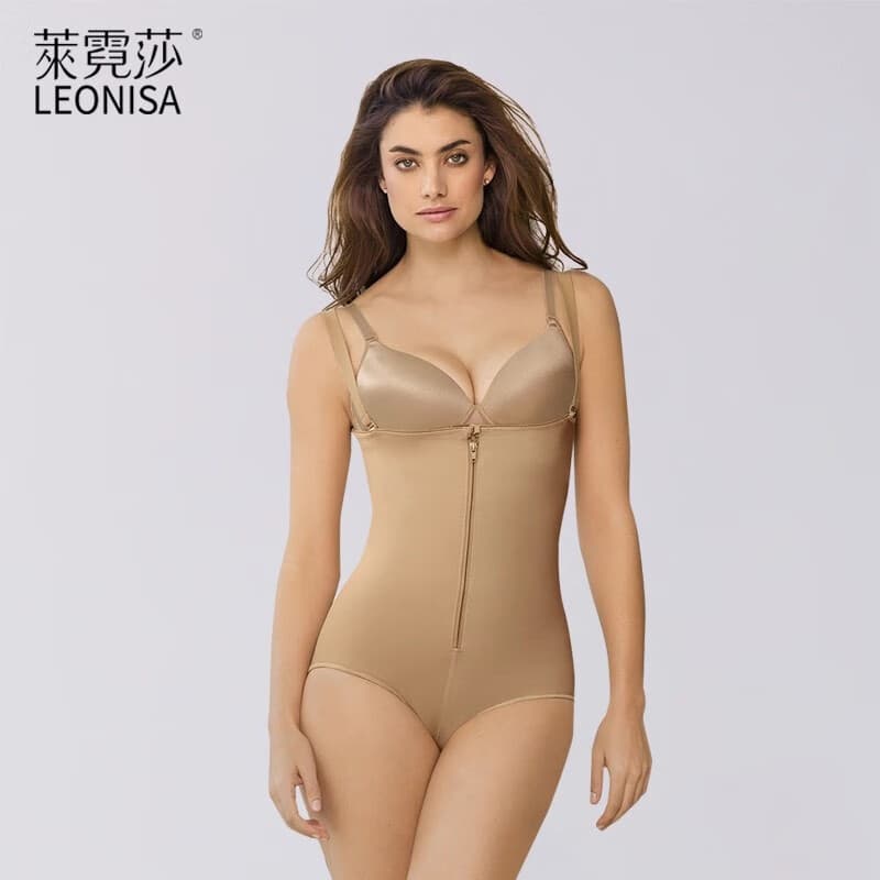 Leonisa产后收腹塑身衣女束腰塑形束身提臀收腹束腰连体衣 肤色 M