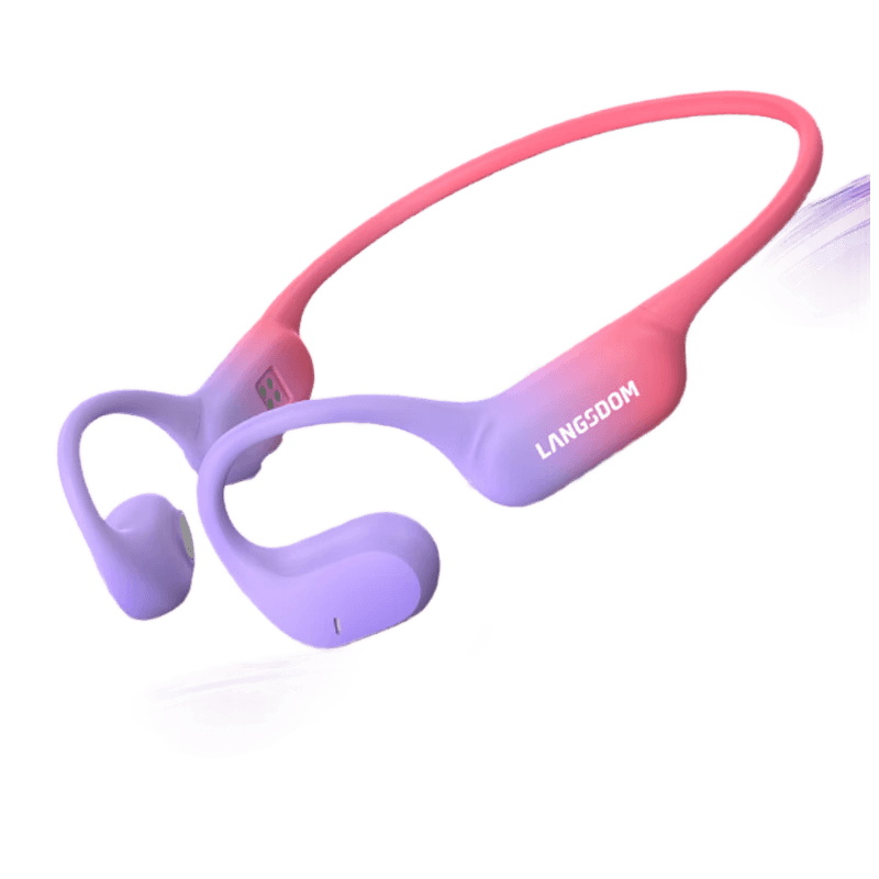 兰士顿后挂式不入耳运动耳机.AirWave Pro(BE19).流光紫