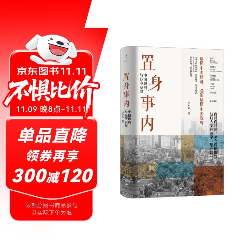 置身事内：中国政府与经济发展（罗永浩、罗振宇、何帆、刘格菘、张军、周黎安、王烁联袂推荐，复旦经院毕业课）兰小欢金融投资管理书籍