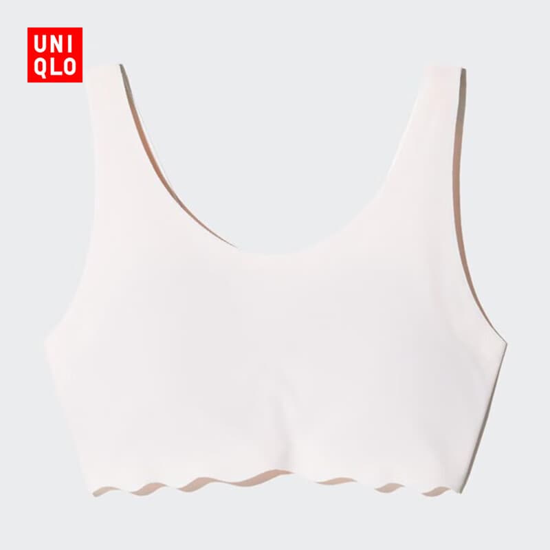 优衣库童装女童AIRism BRA背心短款少女文胸发育期内衣新款478179 00 白色 L /160cm