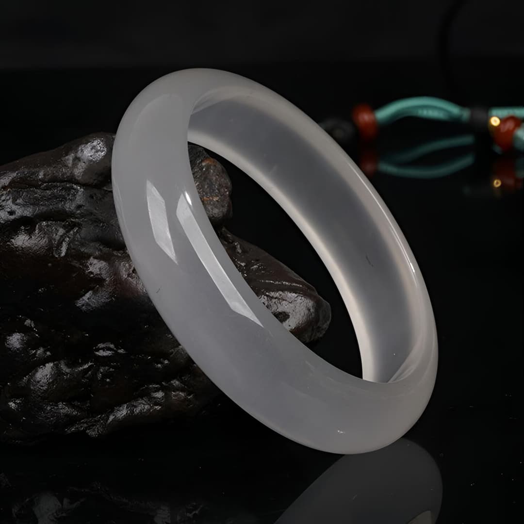 手镯玉镯冰种藏品级新疆金丝玉手镯镯子送女友老婆妈妈生节日礼物 圈口61-62/适合体重130-140斤