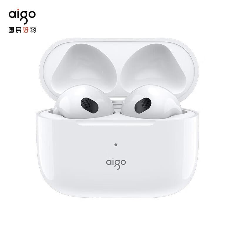 爱国者（aigo）T60真无线蓝牙耳机迷你 高清通话 蓝牙5.1 半入耳游戏运动耳机 苹果华为小米安卓通用