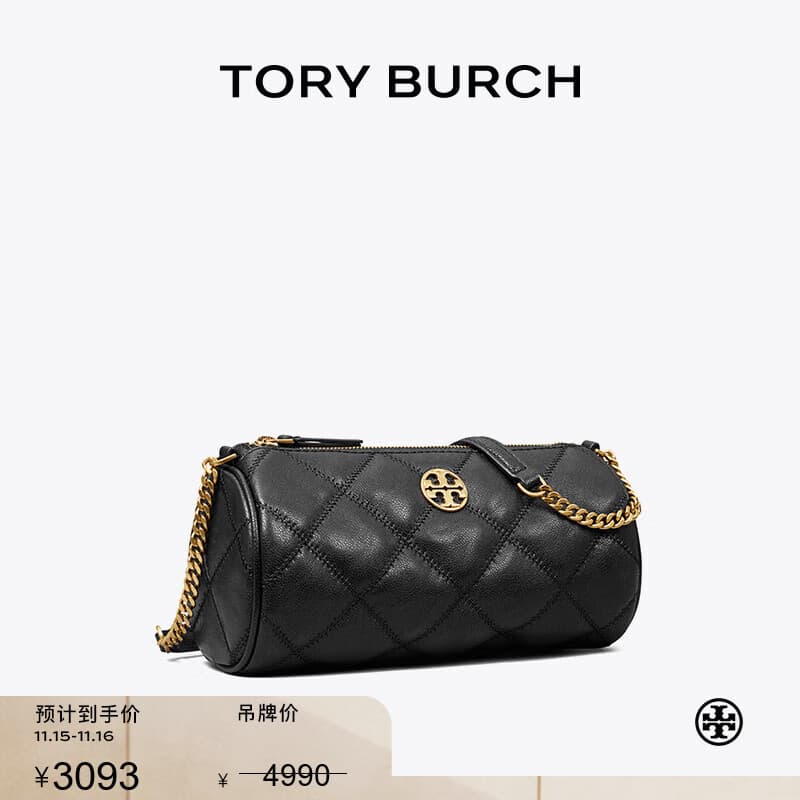 Tory Burch  汤丽柏琦【线上专享】 WILLA 肩背圆筒包TB 153372 黑色 001 OS