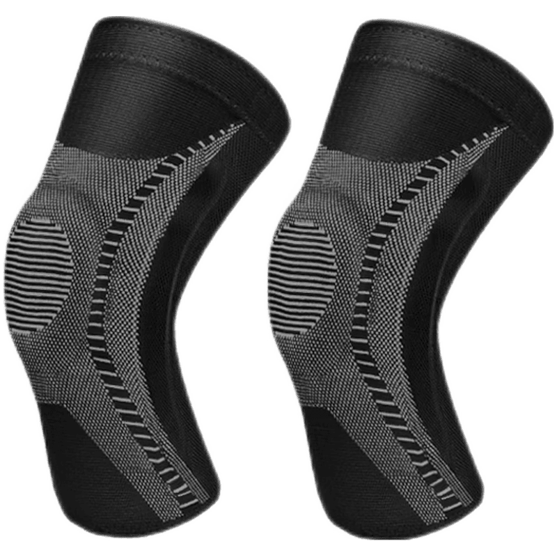 大行（DAHON）自行车配件骑行运动护膝护具户外跑步篮球登山装备男女通用两只装 黑灰 M